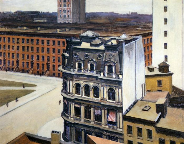 Edward Hopper Ölgemälde - Die Stadt
