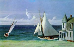 zeitgenössische kunst von Edward Hopper - Das Leeufer