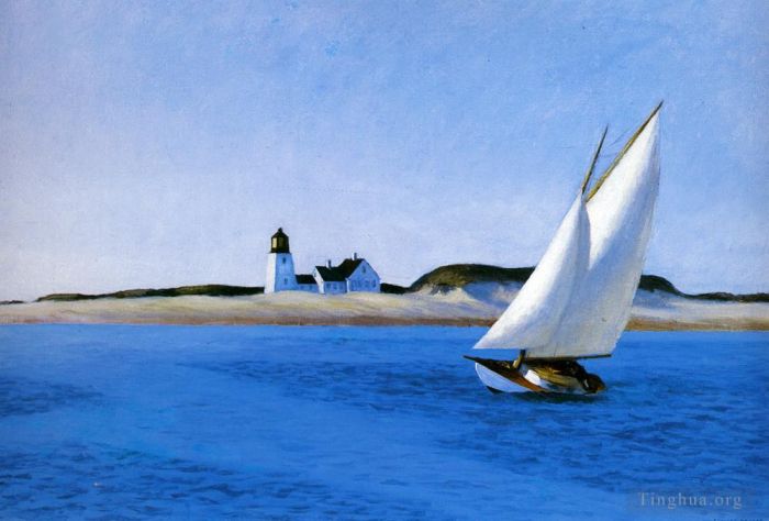 Edward Hopper Ölgemälde - Das lange Bein