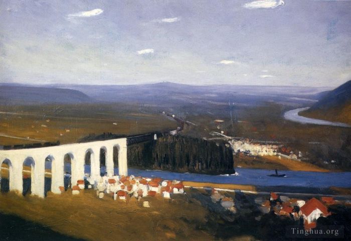 Edward Hopper Ölgemälde - Tal der Seine