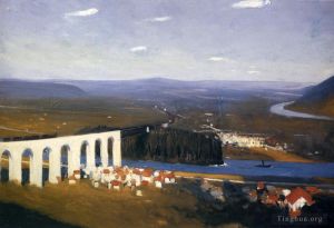 zeitgenössische kunst von Edward Hopper - Tal der Seine