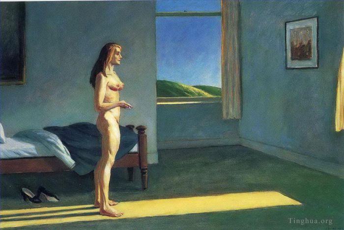 Edward Hopper Ölgemälde - Frau in der Sonne