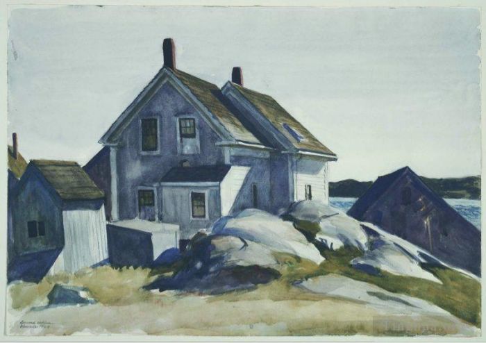 Edward Hopper Andere Malerei - Haus am Fort Gloucester