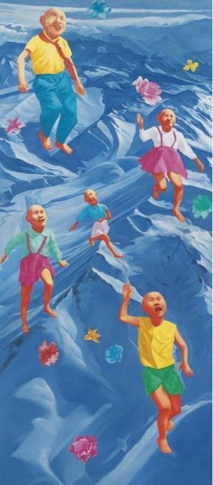 zeitgenössische kunst von Fang Lijun - 2001 9 23