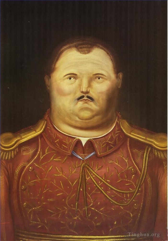 Fernando Botero Angulo Ölgemälde - Ein General