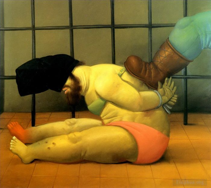 Fernando Botero Angulo Ölgemälde - Abu Ghuraib 60