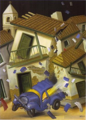 zeitgenössische kunst von Fernando Botero Angulo - Autobombe