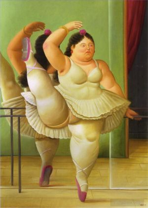 zeitgenössische kunst von Fernando Botero Angulo - Tänzer an der Bar