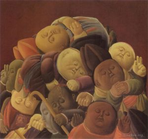zeitgenössische kunst von Fernando Botero Angulo - Tote Bischöfe