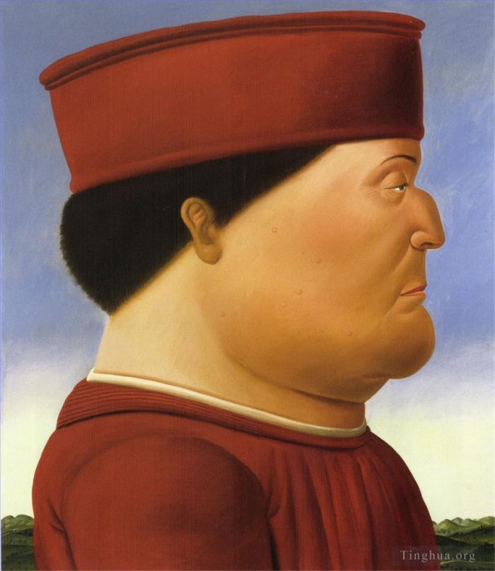 Fernando Botero Angulo Ölgemälde - Federico da Montefeltro