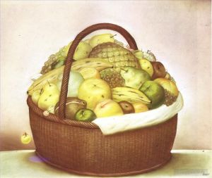 Zeitgenössische Ölmalerei - Früchtekorb