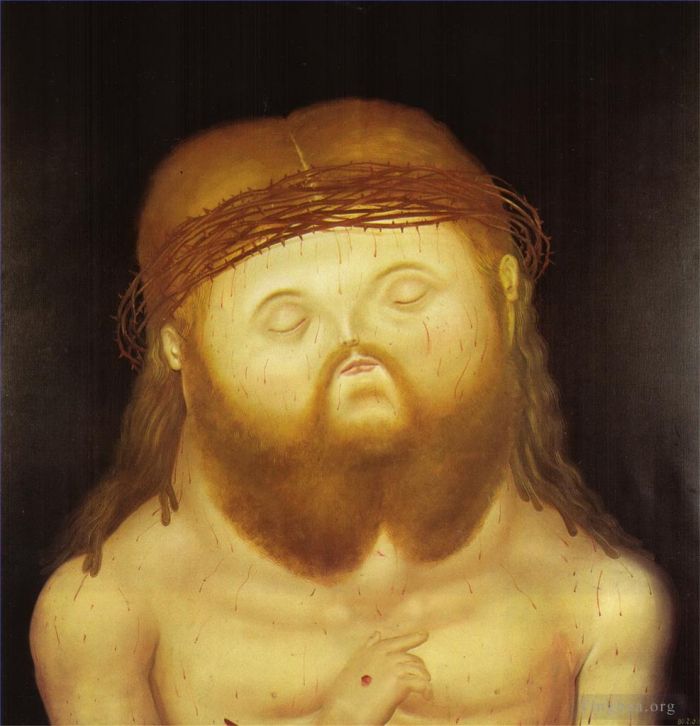 Fernando Botero Angulo Ölgemälde - Haupt Christi