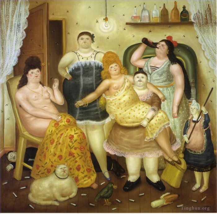 Fernando Botero Angulo Ölgemälde - Haus Mariduque