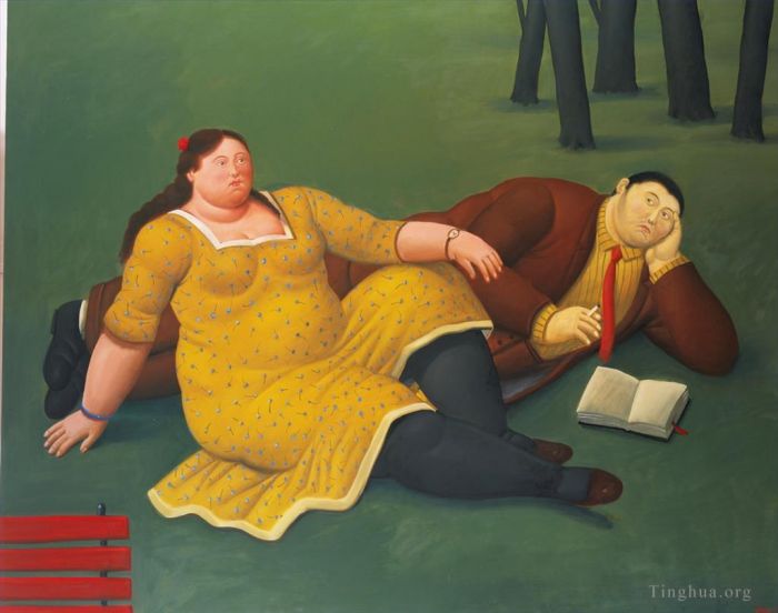 Fernando Botero Angulo Ölgemälde - Die Wollust der Schönen