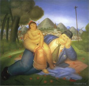 zeitgenössische kunst von Fernando Botero Angulo - Liebhaber 2