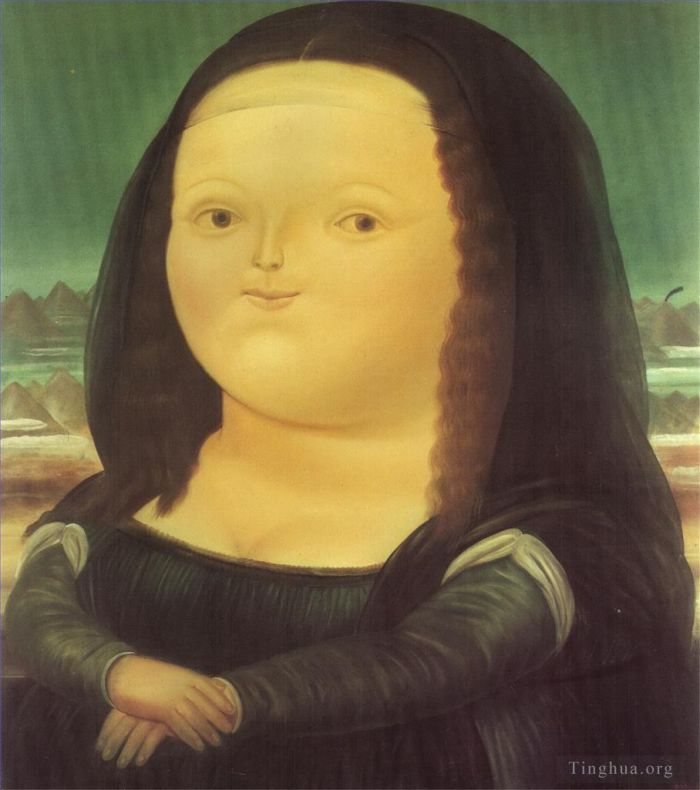 Fernando Botero Angulo Ölgemälde - Mona Lisa