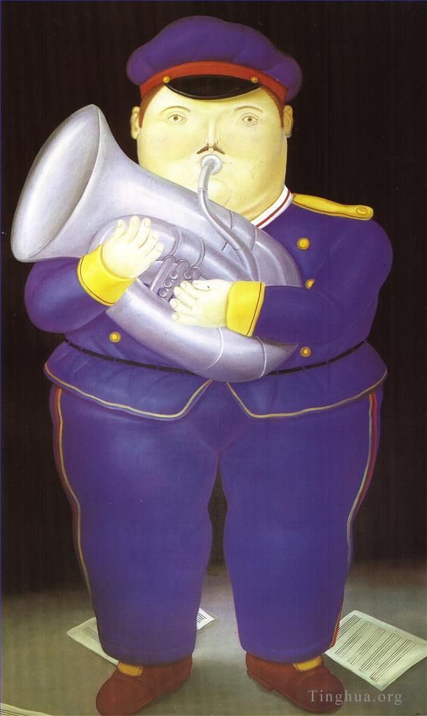 Fernando Botero Angulo Ölgemälde - Musiker