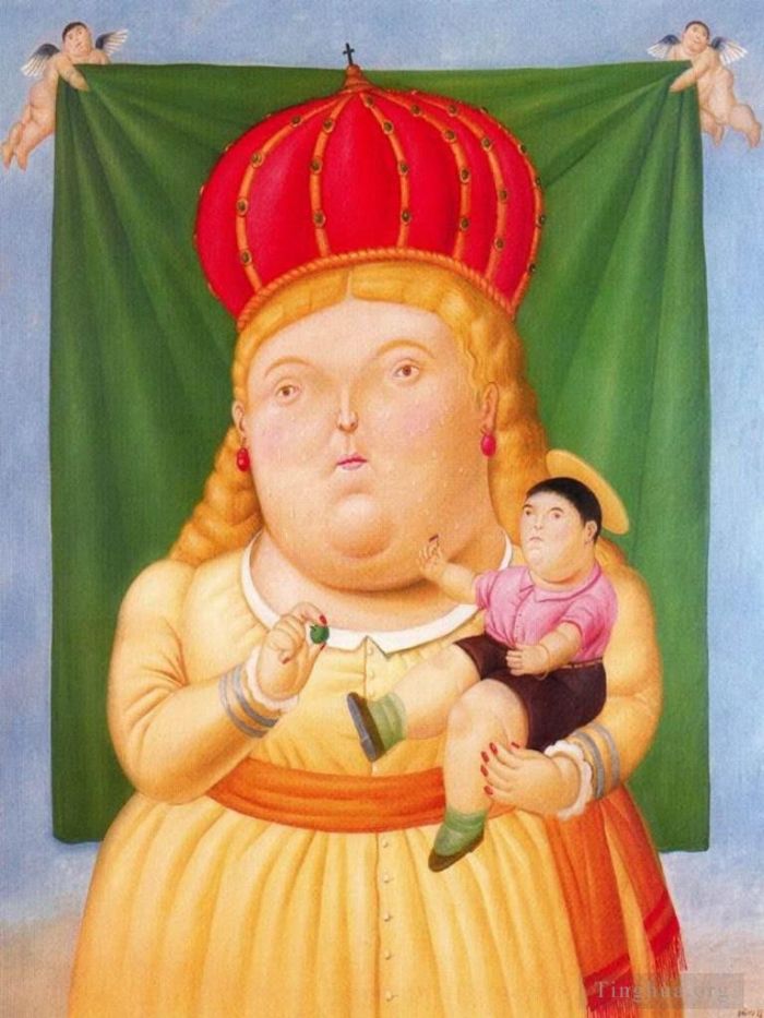 Fernando Botero Angulo Ölgemälde - Nuestra Señora de Colombia