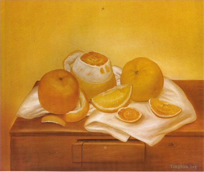 Fernando Botero Angulo Ölgemälde - Orangen
