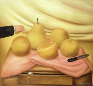 zeitgenössische kunst von Fernando Botero Angulo - Stillleben mit Früchten