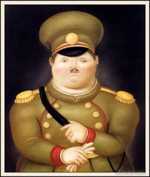 zeitgenössische kunst von Fernando Botero Angulo - Der Kapitän