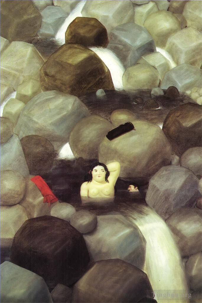 Fernando Botero Angulo Ölgemälde - Die Kaskade