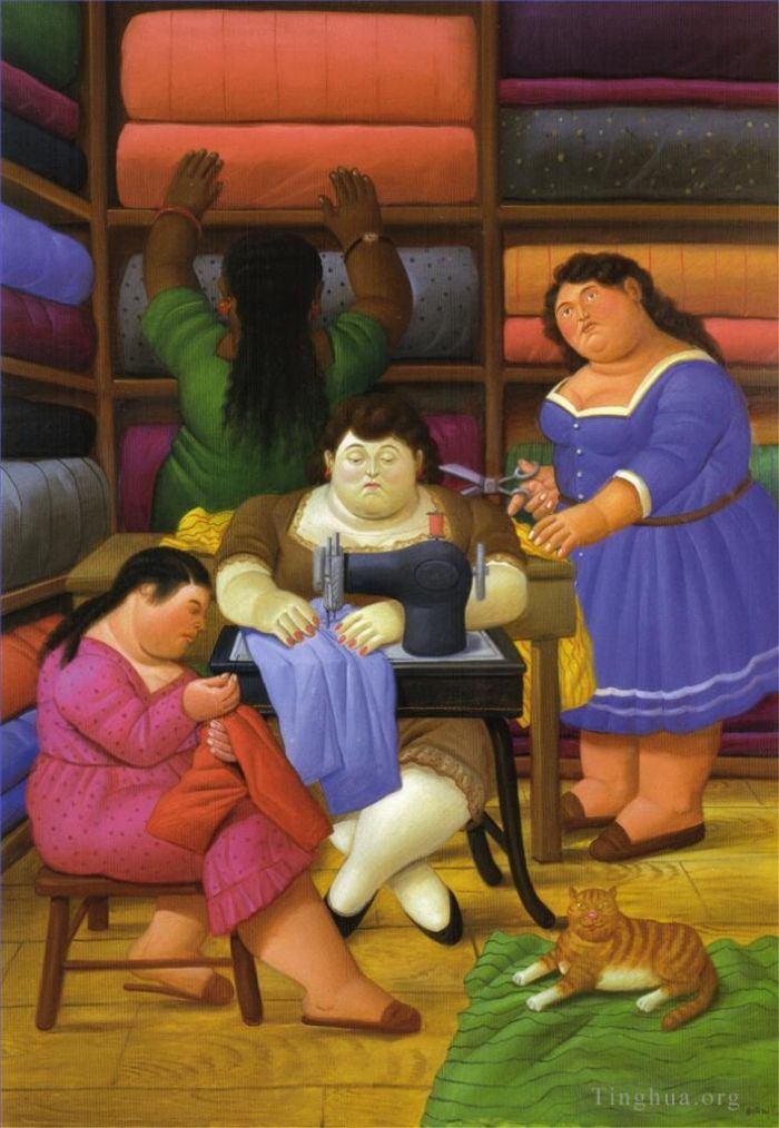 Fernando Botero Angulo Ölgemälde - Die Designer