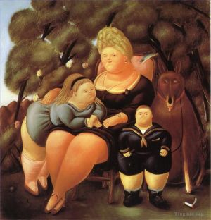 zeitgenössische kunst von Fernando Botero Angulo - Die Familie