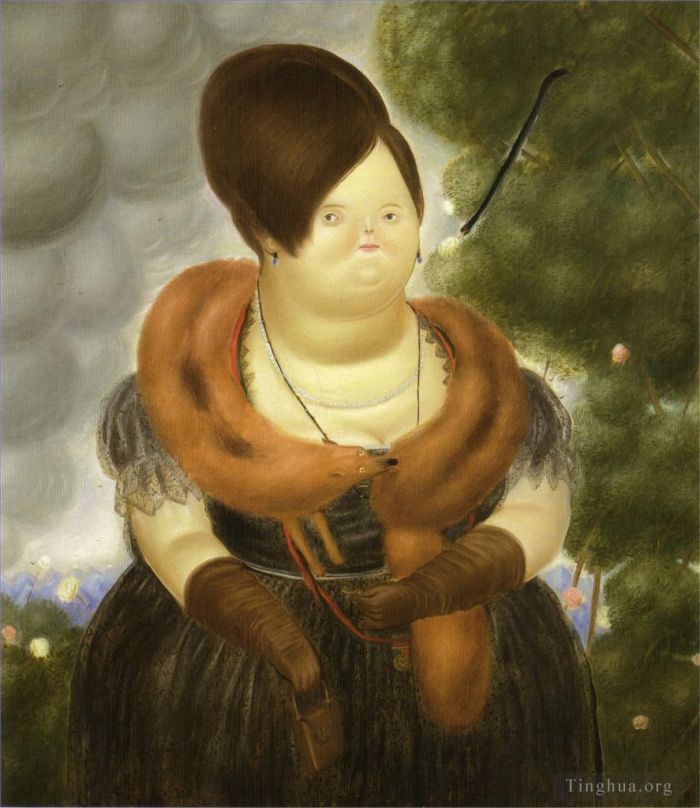 Fernando Botero Angulo Ölgemälde - Die First Lady