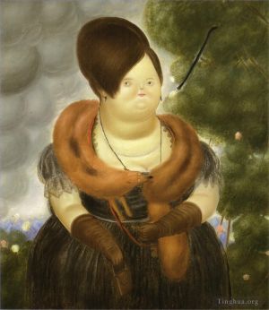 zeitgenössische kunst von Fernando Botero Angulo - Die First Lady