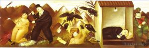 zeitgenössische kunst von Fernando Botero Angulo - Der Mord an Anna Rosa Caderonne