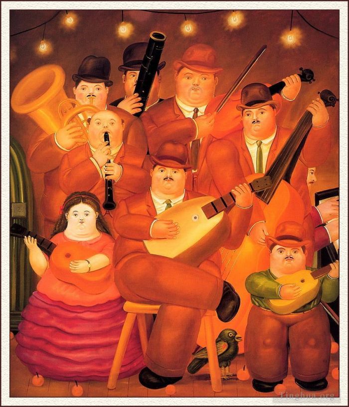 Fernando Botero Angulo Ölgemälde - Die Musiker 2