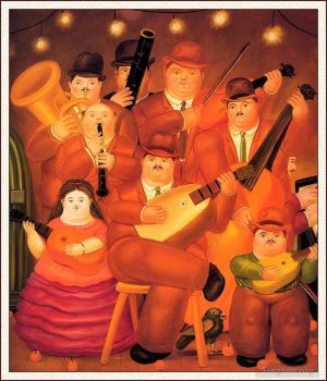 zeitgenössische kunst von Fernando Botero Angulo - Die Musiker 2