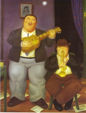 zeitgenössische kunst von Fernando Botero Angulo - Die Musiker