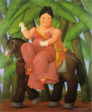 zeitgenössische kunst von Fernando Botero Angulo - Der Präsident und die First Lady