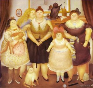 zeitgenössische kunst von Fernando Botero Angulo - Die Schwestern