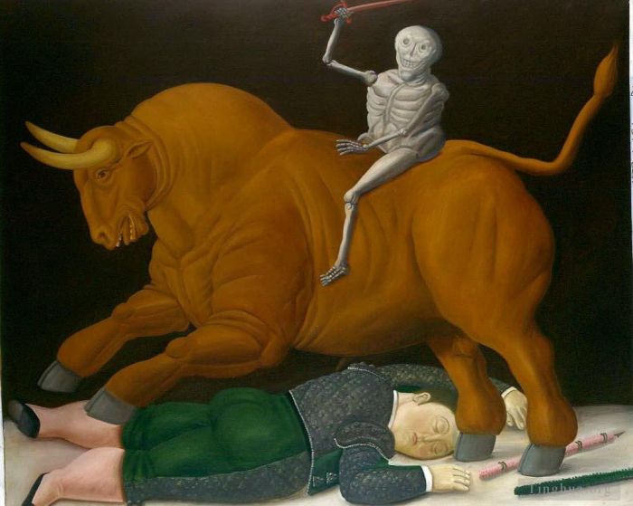 Fernando Botero Angulo Ölgemälde - Vieh