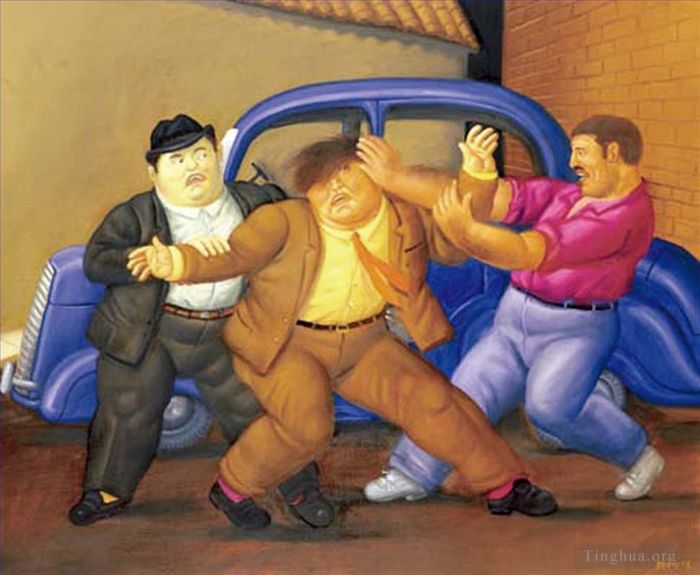 Fernando Botero Angulo Ölgemälde - Secuestro-Express