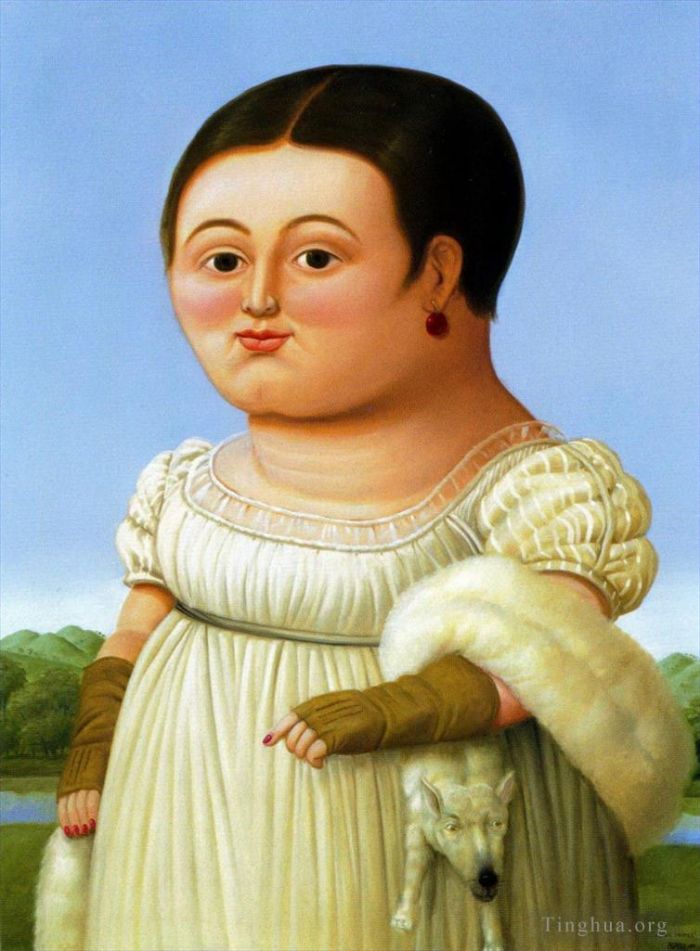Fernando Botero Angulo Ölgemälde - Unbekanntes Porträt