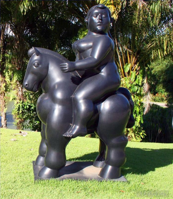 Fernando Botero Angulo Bildhauerei - Reiter
