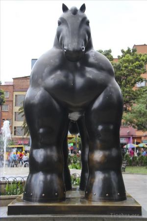 zeitgenössische kunst von Fernando Botero Angulo - Pferd