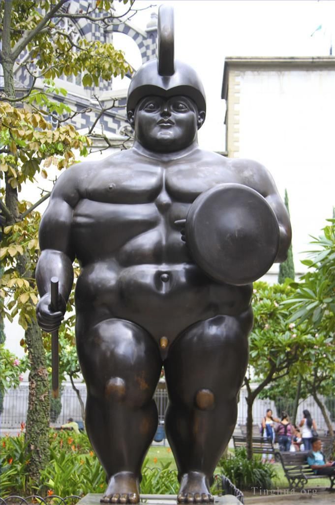 Fernando Botero Angulo Bildhauerei - Krieger