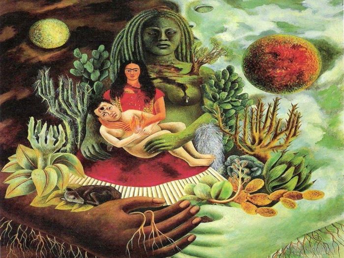 Frida Kahlo Ölgemälde - ABRAZO AMOROSO