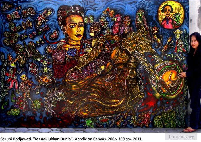 Frida Kahlo Ölgemälde - Frida von Seruni Bodjawati