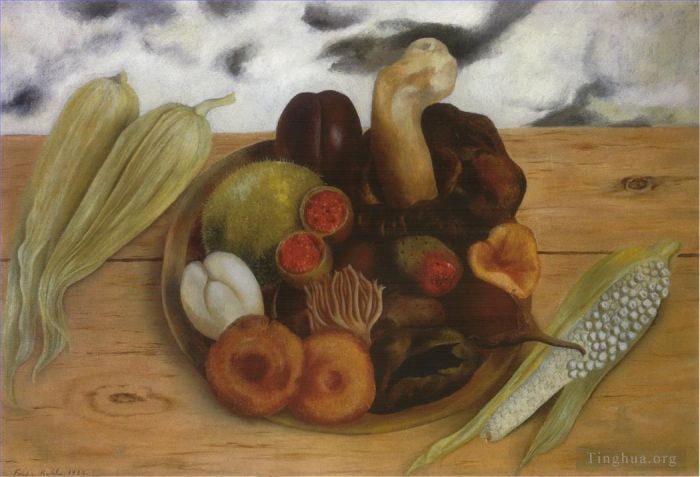 Frida Kahlo Ölgemälde - Früchte der Erde