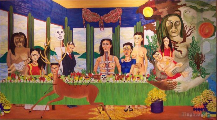 Frida Kahlo Ölgemälde - Das letzte Abendmahl