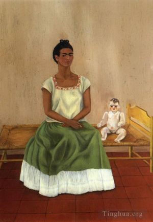 zeitgenössische kunst von Frida Kahlo - Ich und meine Puppe