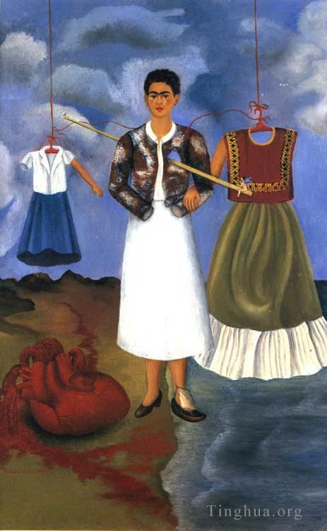 Frida Kahlo Ölgemälde - Erinnerung Das Herz