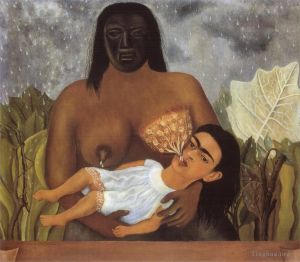 zeitgenössische kunst von Frida Kahlo - Meine Krankenschwester und ich