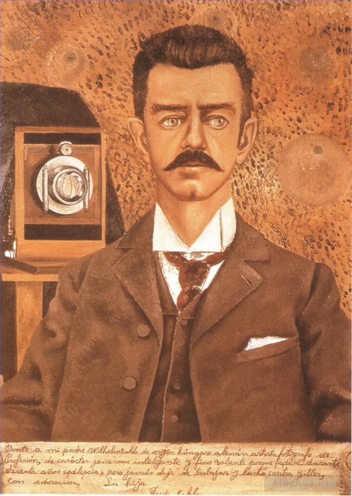 Frida Kahlo Ölgemälde - Porträt meines Vaters